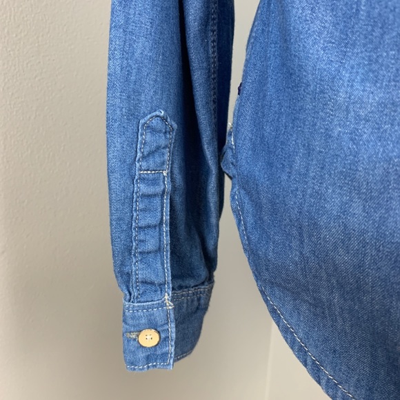 GAP 1969 Denim Shirt Button Front RN54023 Womens L - Picture 4 of 7